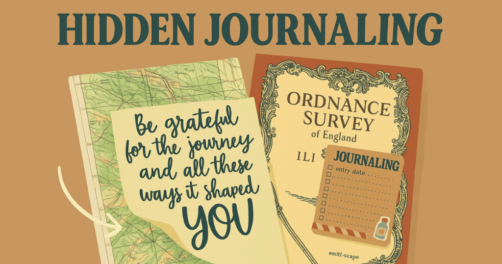 outdoor journaling with maps
