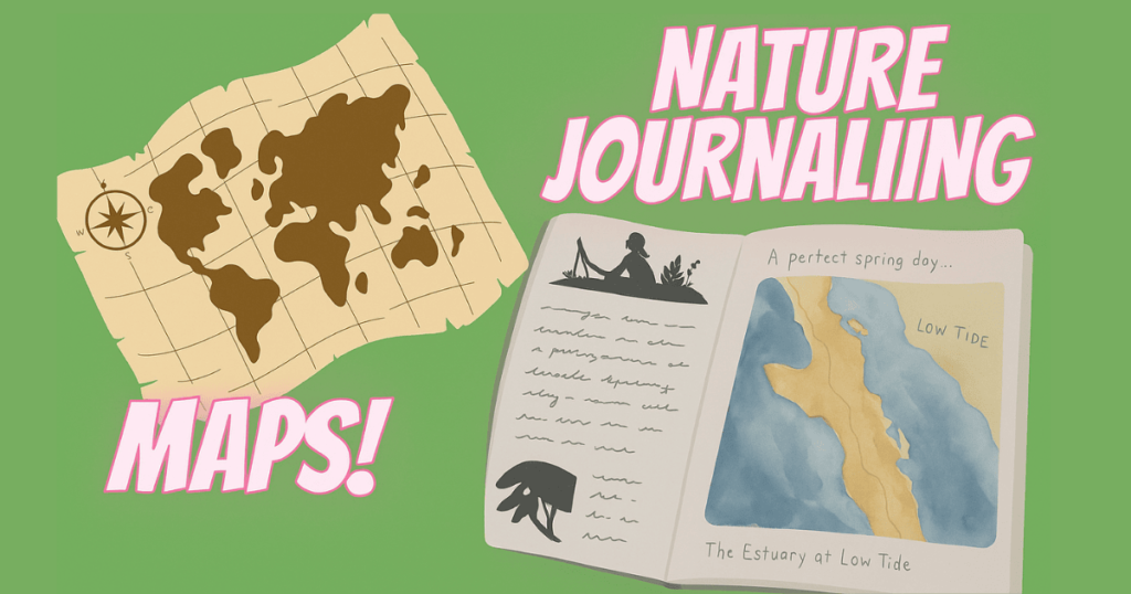 outdoor journaling with maps